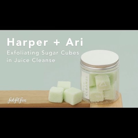 Harper & Ari juice cleanse exfoliating sugar cubes lot 4 subscription box bath - Picture 3 of 3